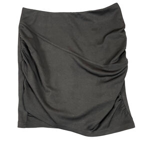 Women's KATE KASIN Black Ruched Mini Skirt M